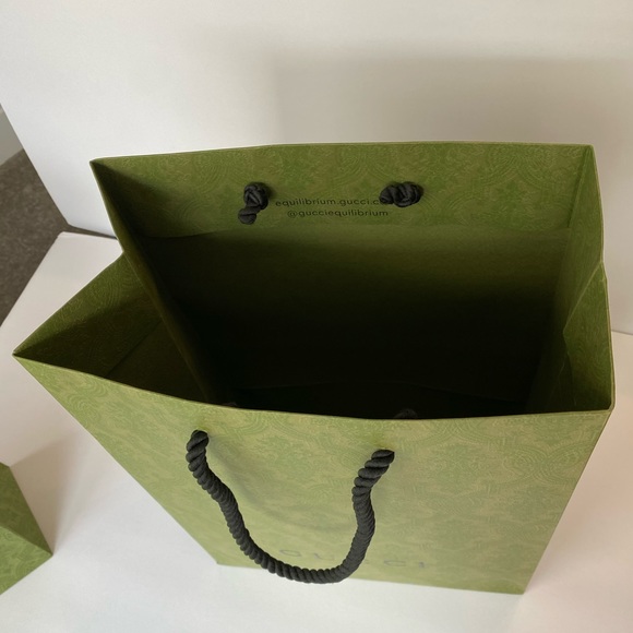 Gucci green shopping bags *Set of two, empty* - Picture 4 of 10